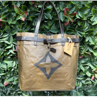 BORSA MANIFATTURE PICO - GEORGE FANGO SCRITTA NERA