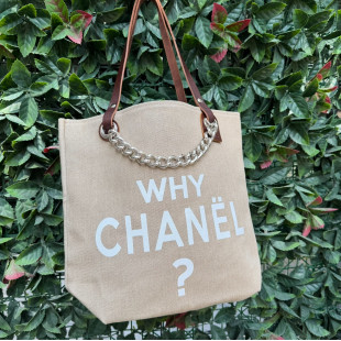 BORSA MANIFATTURE PICO - CHANEL CANVAS NEUTRO