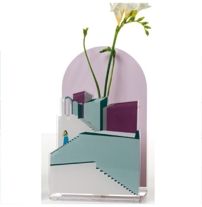 BLOOMING CITY - VASO SANTORINI LILLA