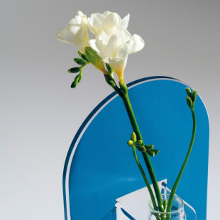 BLOOMING CITY - VASO SANTORINI AZZURRO