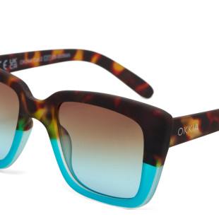 OCCHIALE DA SOLE MODELLO ELBA BLU HAVANA