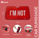PARASOLE PER AUTO &quot;I&#039;M HOT&quot;