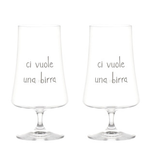 SET 2 CALICI "CI VUOLE UNA BIRRA"