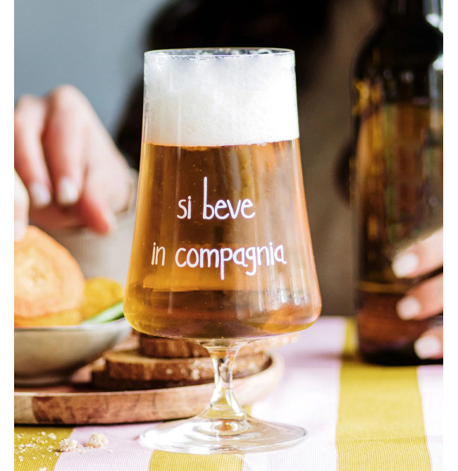 SET 2 CALICI "SI BEVE IN COMPAGNIA"