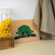 TAGLIERE IN VETRO DECORO CAVOLFIORE