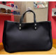 BORSA MANIFATTURE PICO - BAGUETTE CANVAS STRIPES NERA