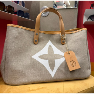 BORSA MANIFATTURE PICO - BAGUETTE CANVAS GEORGE BIANCO