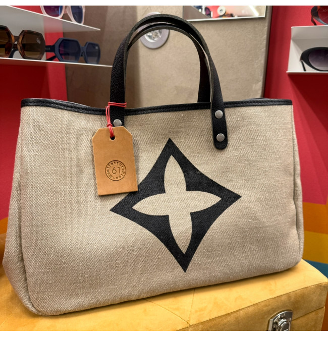 BORSA MANIFATTURE PICO - BAGUETTE CANVAS GEORGE NEUTRO