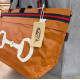 BORSA MANIFATTURE PICO - XXL STRIPES ARANCIONE