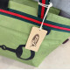 BORSA MANIFATTURE PICO - XXL STRIPES VERDE