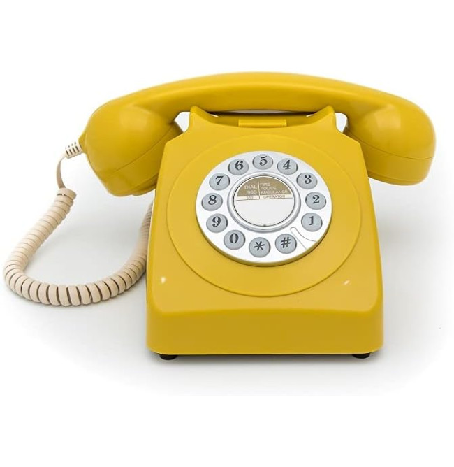 TELEFONO GPO746 PUSH BUTTON MUSTARD