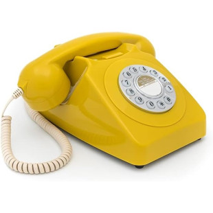 TELEFONO GPO746 PUSH BUTTON MUSTARD