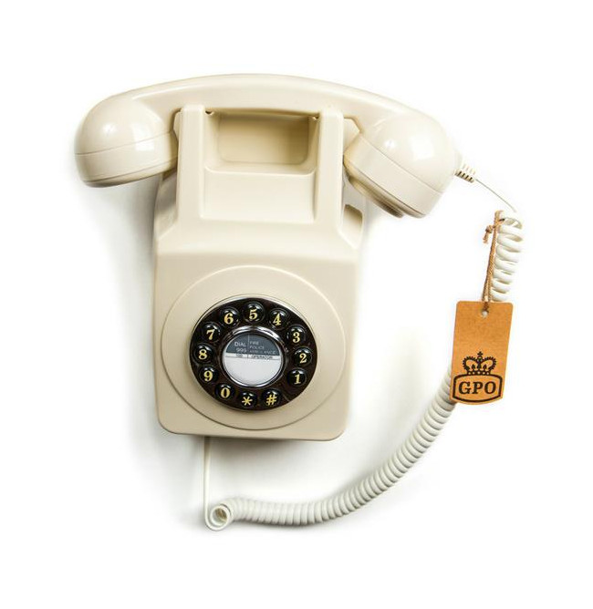 TELEFONO GPO746 WALLPHONE IVORY