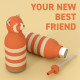 BOTTIGLIA TERMICA ASOBU &quot;PANDA STRIPES&quot; 460ML