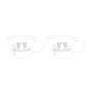 SET DUE TAZZE &quot;FELICITA&#039; &quot;280ML