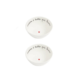 SET 2 COPPETTE "INSIEME E TUTTO PIU' BUONO"