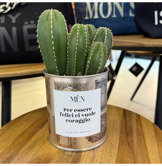CACTUS MËN "PER ESSERE FELICI CI VUOLE CORAGGIO"