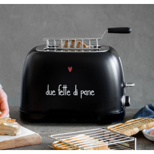 TOSTAPANE NERO "DUE FETTE DI PANE"