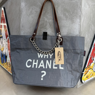 BORSA MANIFATTURE PICO - XXL CHANEL GRIGIA