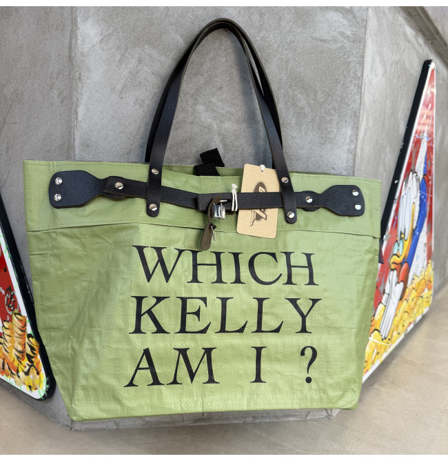 BORSA MANIFATTURE PICO - XXL KELLY VERDE