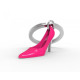 PORTACHIAVI SCARPA CON TACCO ROSA