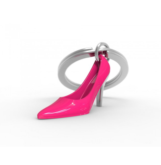 PORTACHIAVI SCARPA CON TACCO ROSA