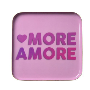 PIATTINO QUADRATO MORE AMORE