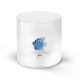 BICCHIERE DECORO PESCE AZZURRO
