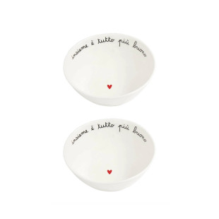 SET 2 COPPETTE "INSIEME E' TUTTO PIU' BUONO"