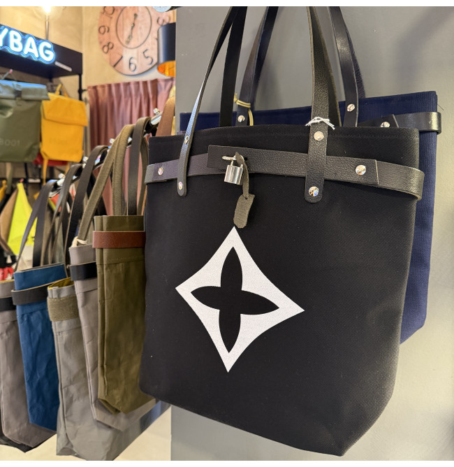 BORSA MANIFATTURE PICO - GEORGE CANVAS NERA