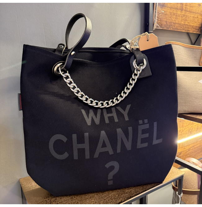 BORSA MANIFATTURE PICO - CHANEL CANVAS NERA