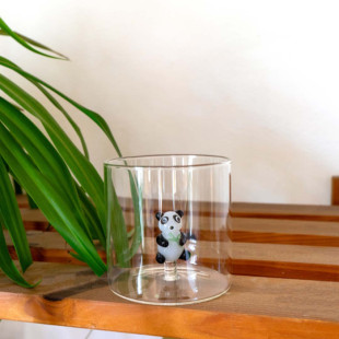 BICCHIERE DECORO PANDA