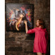 QUADRO LED SCIMMIA 80X80