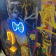 QUADRO LED MONKEY GOLD 80X80