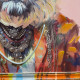 QUADRO LED MONKEY LION 80X80