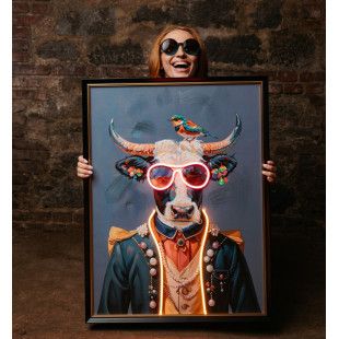 QUADRO LED COW 60X80