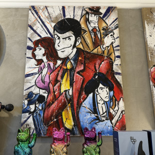 QUADRO LUPIN CINQUE PERSONAGGI