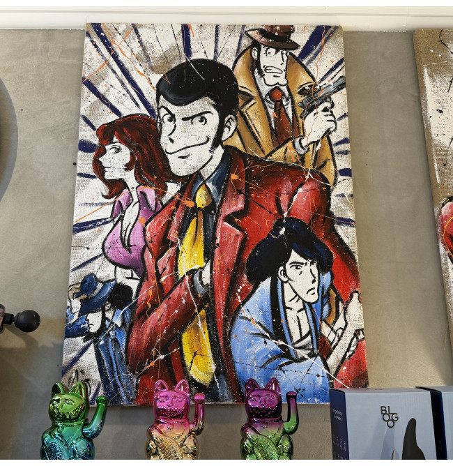 QUADRO LUPIN CINQUE PERSONAGGI