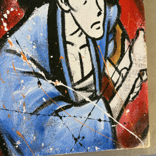 QUADRO LUPIN CINQUE PERSONAGGI