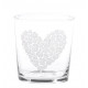 BICCHIERE CUORE DI ROSE