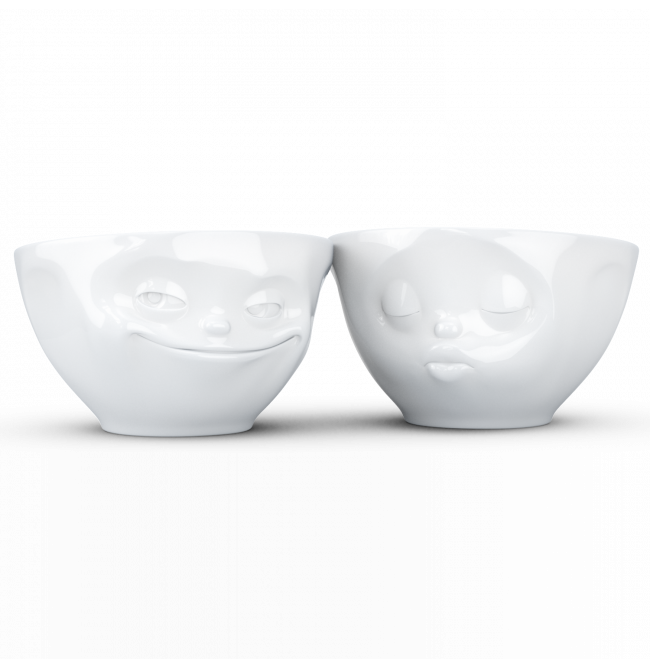 COPPIA DUE BOWL 200ml "KISSING E GRINNING"