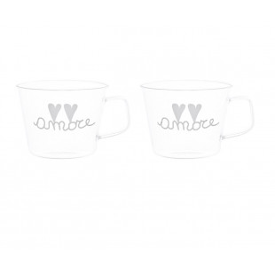 SET DUE TAZZE "AMORE" 480ML