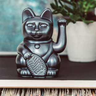 LUCKY CAT METALLIC GREY