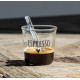 SET 4 TAZZINE &quot;ESPRESSO&quot; DECORO NERO