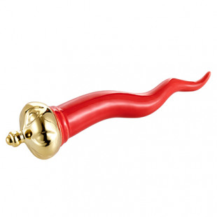 CORNO DECORAZIONE ROSSO GRANDE
