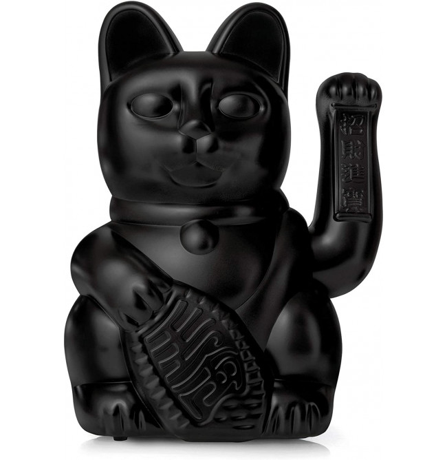 LUCKY CAT LARGE BLACK
