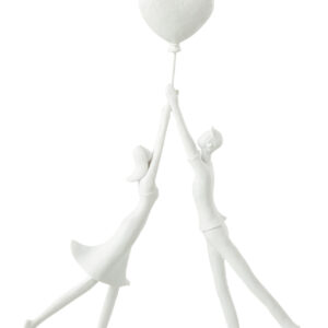 SCULTURA COPPIA CUORE