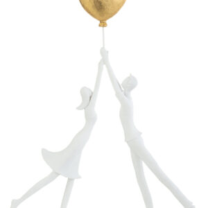 SCULTURA COPPIA CUORE ORO