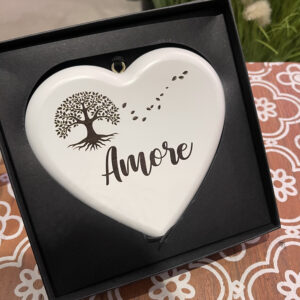 CUORE IN LEGNO "AMORE"