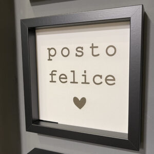 QUADRETTO IN LEGNO "POSTO FELICE"